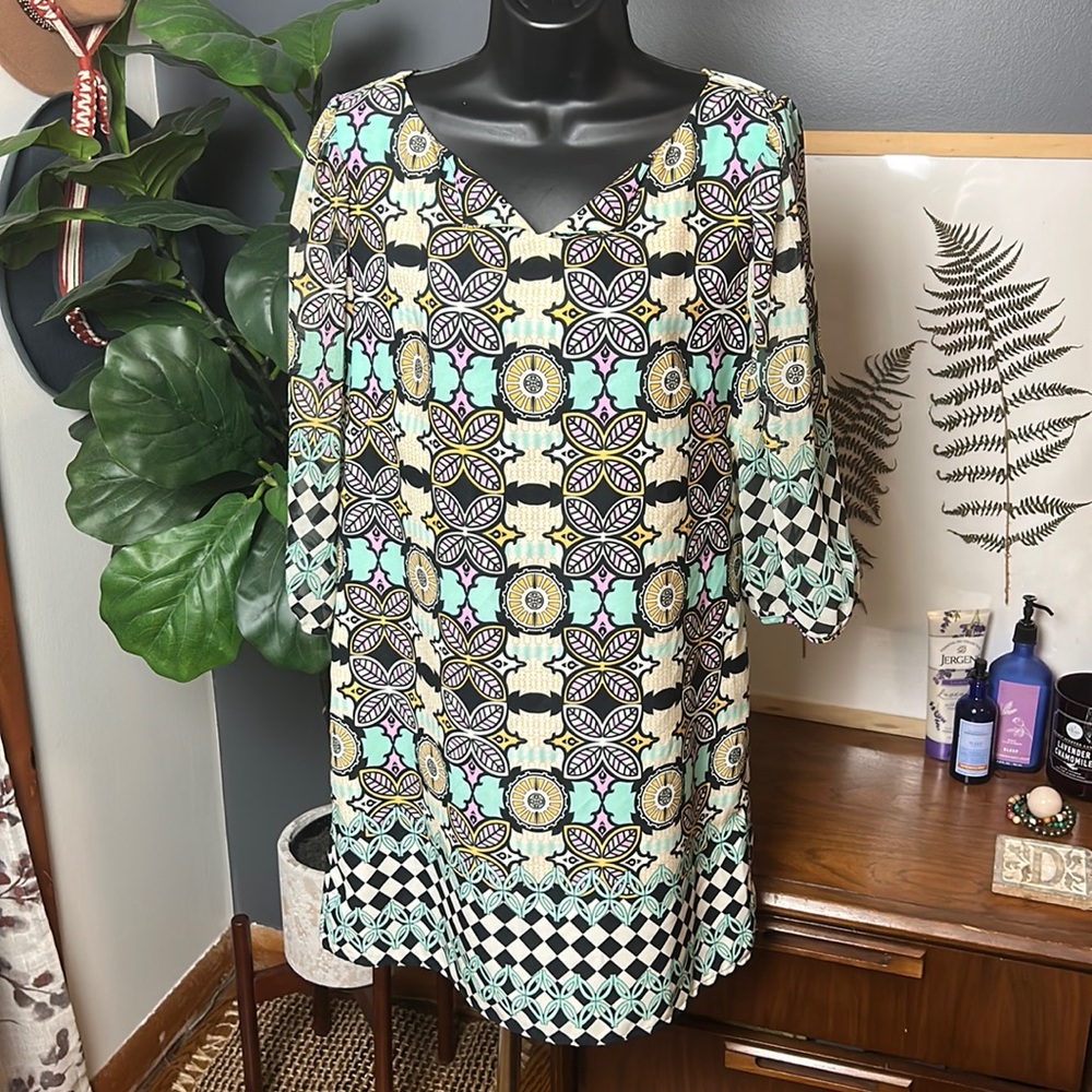 Atina Cristina Dress Zip Back Long Sleeve